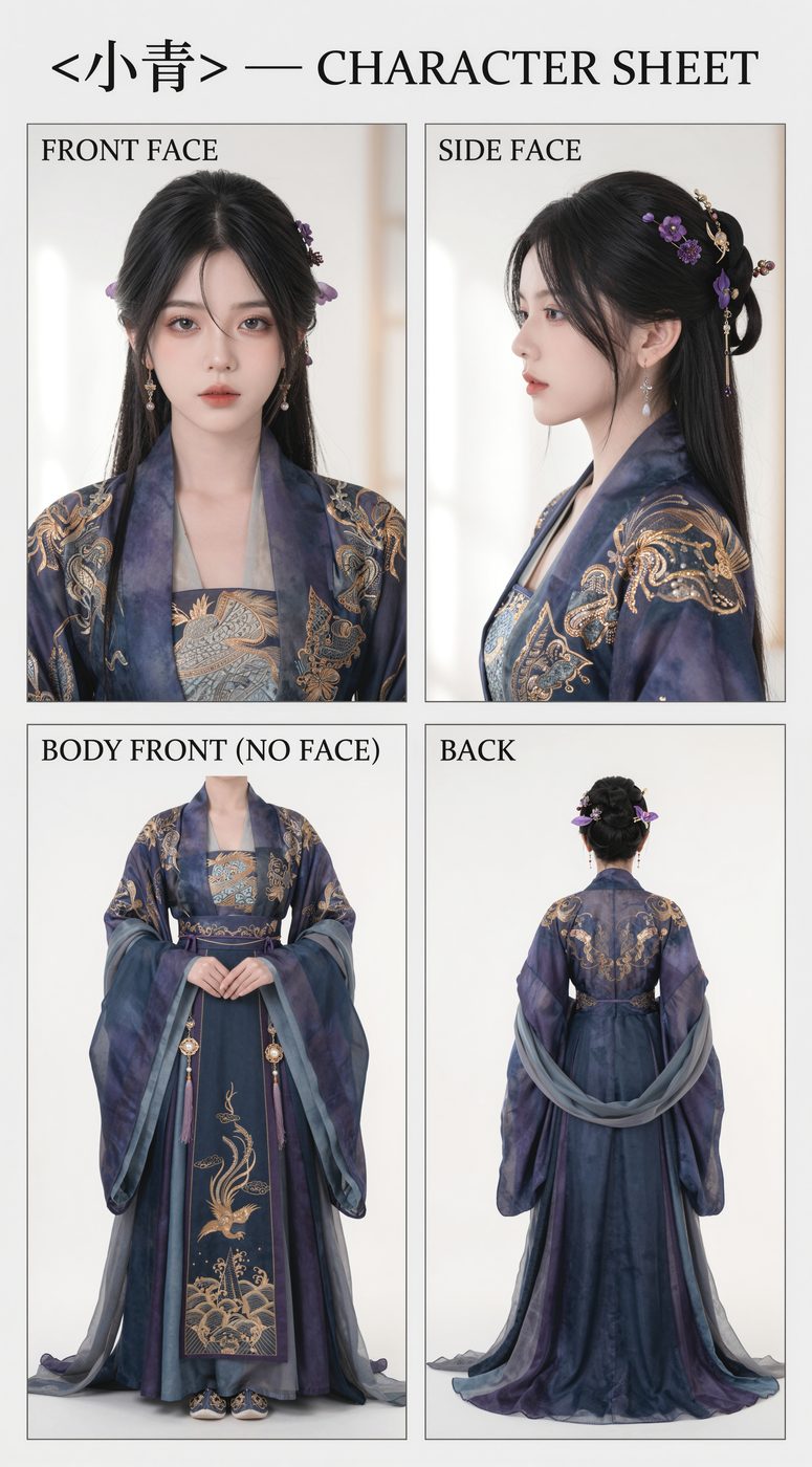 小青角色设定——着装